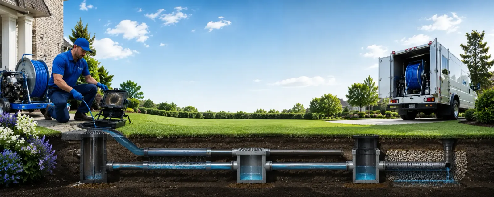 Outdoor drain cleaning information for Orono, ME